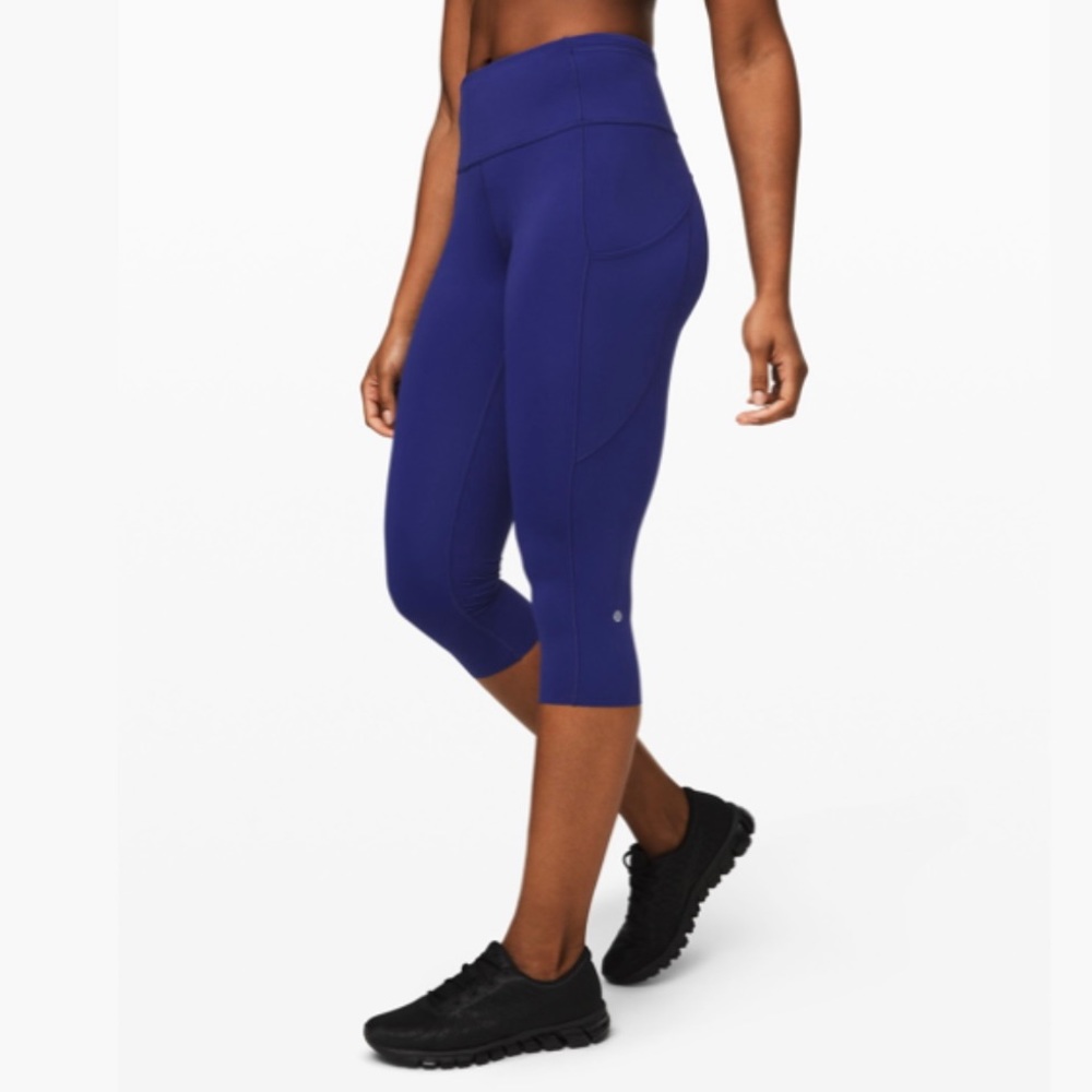 Lululemon FAST AND FREE CROP II 19" *NON-REFLECTIVE (size 8)